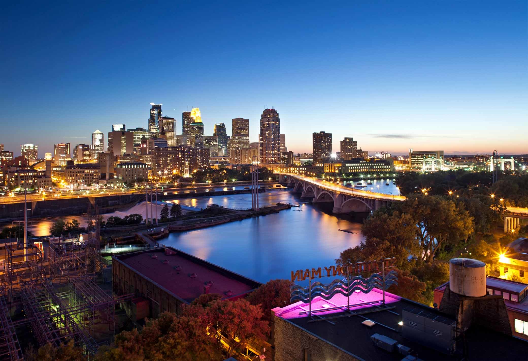 Downtown Minneapolis Skyline Search Properties for Sale